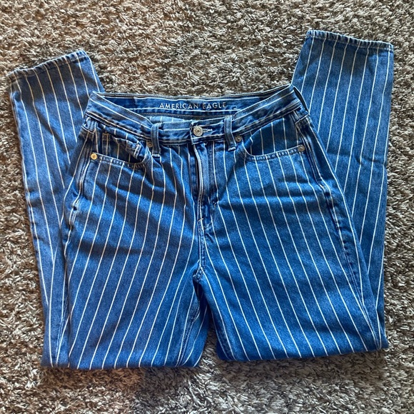 American eagle mom jean dark wash striped - Picture 5 of 9